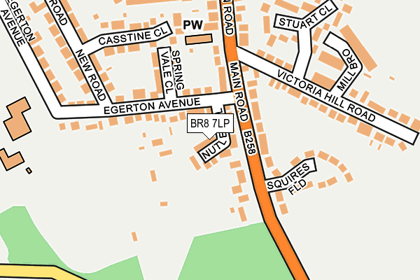 BR8 7LP map - OS OpenMap – Local (Ordnance Survey)
