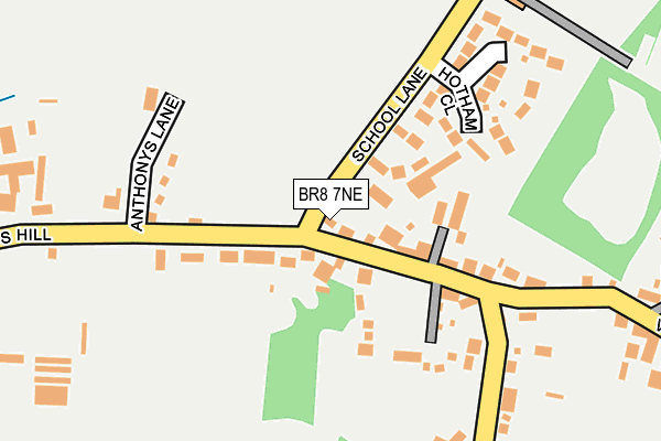 BR8 7NE map - OS OpenMap – Local (Ordnance Survey)