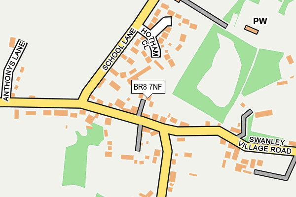 BR8 7NF map - OS OpenMap – Local (Ordnance Survey)