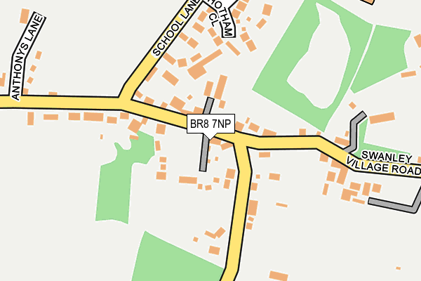 BR8 7NP map - OS OpenMap – Local (Ordnance Survey)