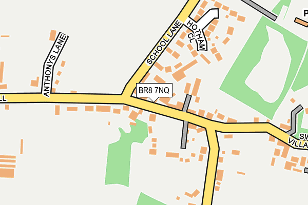 BR8 7NQ map - OS OpenMap – Local (Ordnance Survey)