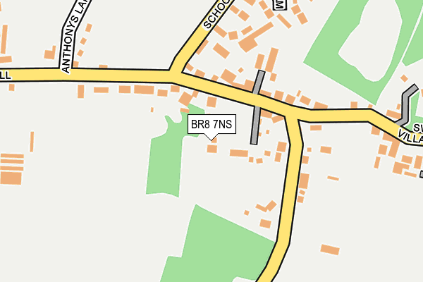 BR8 7NS map - OS OpenMap – Local (Ordnance Survey)