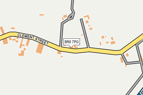BR8 7PG map - OS OpenMap – Local (Ordnance Survey)