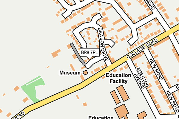 BR8 7PL map - OS OpenMap – Local (Ordnance Survey)