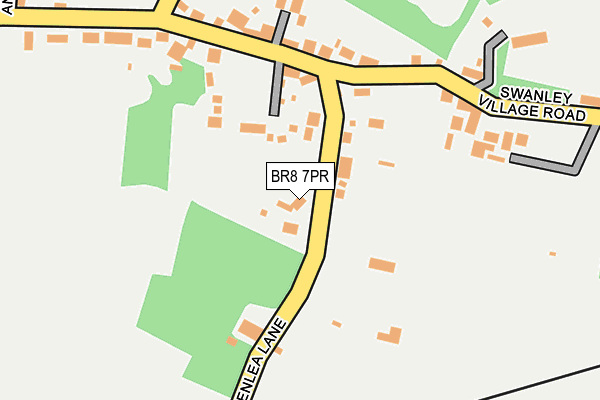 BR8 7PR map - OS OpenMap – Local (Ordnance Survey)
