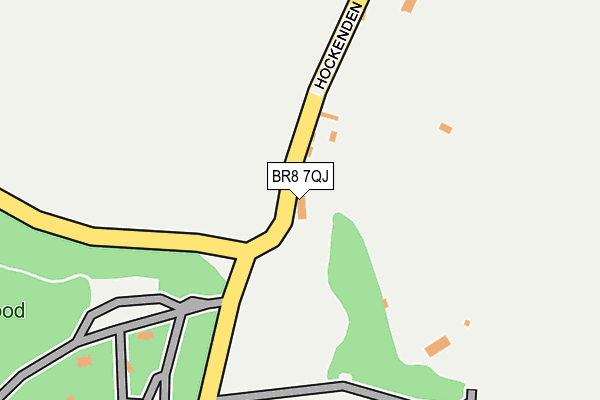 BR8 7QJ map - OS OpenMap – Local (Ordnance Survey)