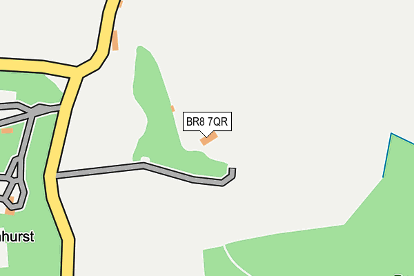 BR8 7QR map - OS OpenMap – Local (Ordnance Survey)