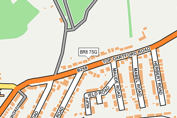 BR8 7SG map - OS OpenMap – Local (Ordnance Survey)