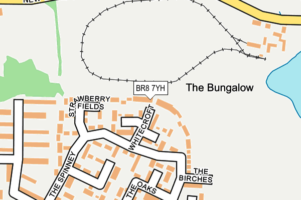 BR8 7YH map - OS OpenMap – Local (Ordnance Survey)