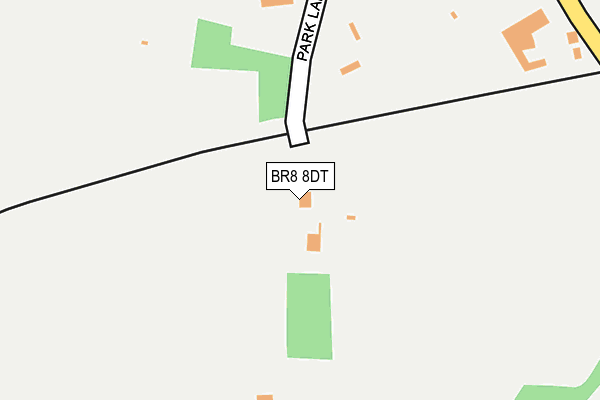 BR8 8DT map - OS OpenMap – Local (Ordnance Survey)