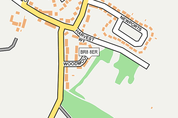 BR8 8ER map - OS OpenMap – Local (Ordnance Survey)