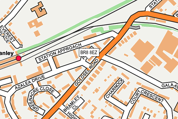 BR8 8EZ map - OS OpenMap – Local (Ordnance Survey)