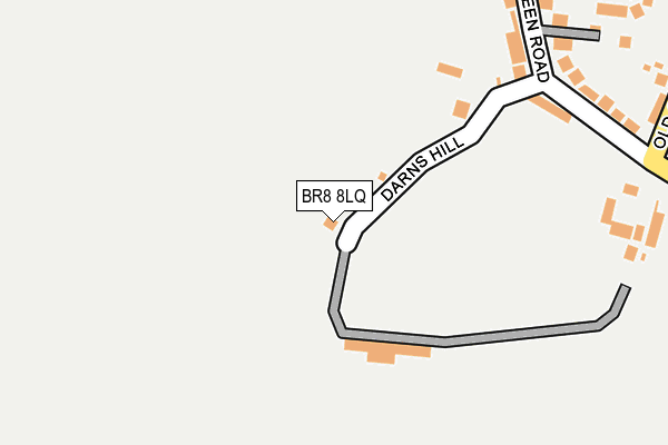 BR8 8LQ map - OS OpenMap – Local (Ordnance Survey)