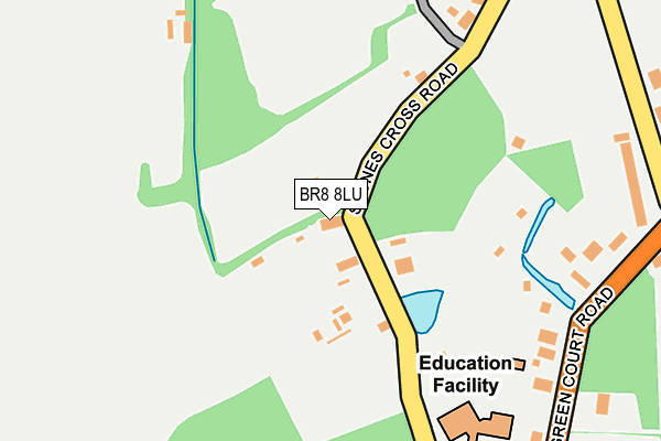 BR8 8LU map - OS OpenMap – Local (Ordnance Survey)