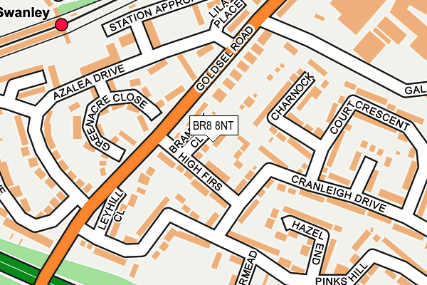 BR8 8NT map - OS OpenMap – Local (Ordnance Survey)