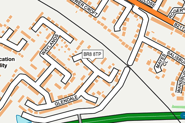 BR8 8TP map - OS OpenMap – Local (Ordnance Survey)
