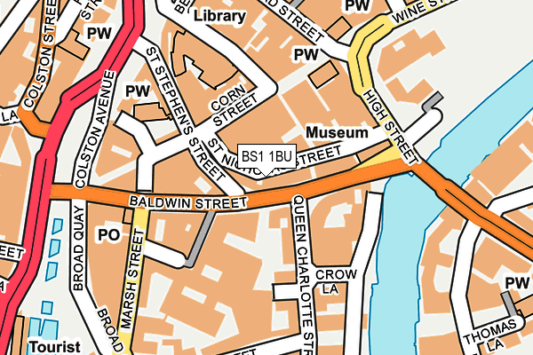 BS1 1BU map - OS OpenMap – Local (Ordnance Survey)