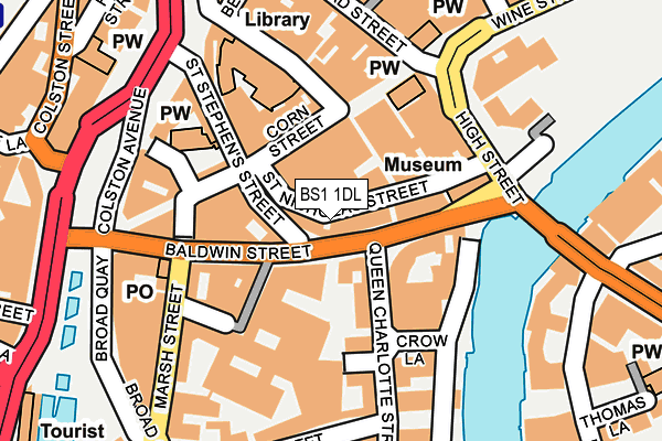 BS1 1DL map - OS OpenMap – Local (Ordnance Survey)