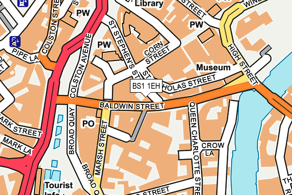 BS1 1EH map - OS OpenMap – Local (Ordnance Survey)