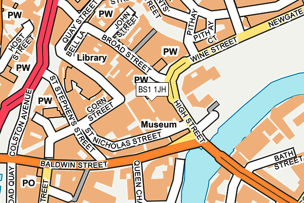 BS1 1JH map - OS OpenMap – Local (Ordnance Survey)