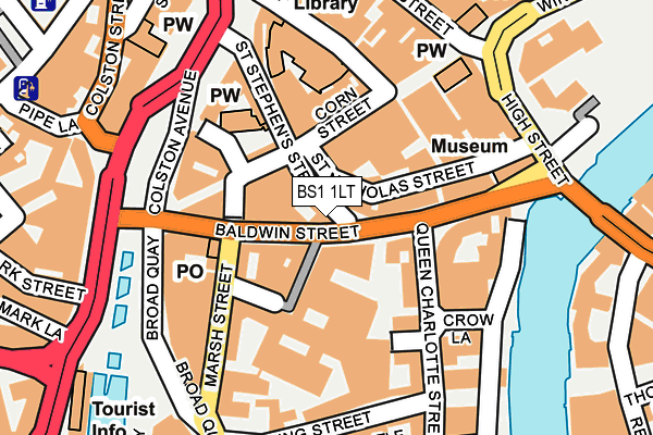 BS1 1LT map - OS OpenMap – Local (Ordnance Survey)