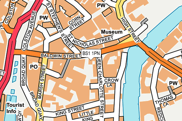 BS1 1PN map - OS OpenMap – Local (Ordnance Survey)