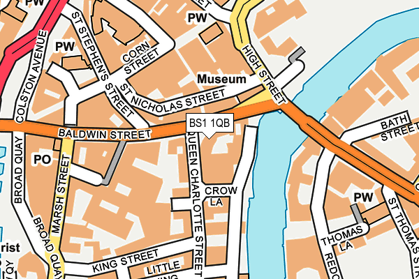 BS1 1QB map - OS OpenMap – Local (Ordnance Survey)