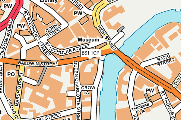 BS1 1QP map - OS OpenMap – Local (Ordnance Survey)