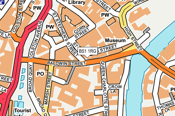 BS1 1RG map - OS OpenMap – Local (Ordnance Survey)