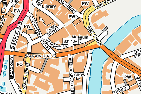 BS1 1UA map - OS OpenMap – Local (Ordnance Survey)