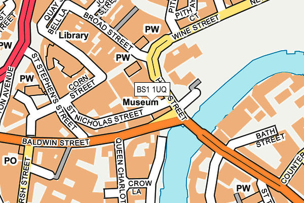 BS1 1UQ map - OS OpenMap – Local (Ordnance Survey)