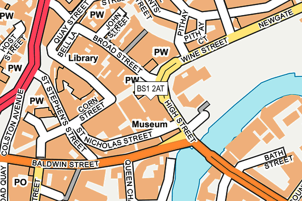 BS1 2AT map - OS OpenMap – Local (Ordnance Survey)