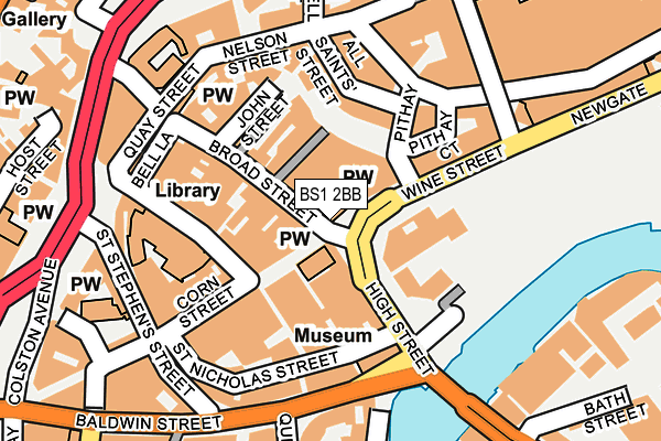 BS1 2BB map - OS OpenMap – Local (Ordnance Survey)