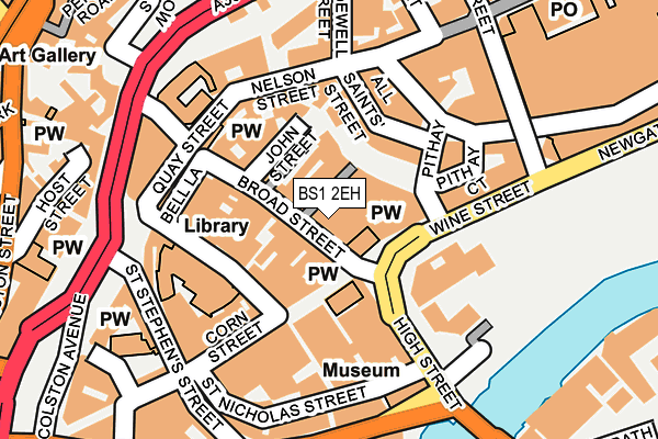 BS1 2EH map - OS OpenMap – Local (Ordnance Survey)