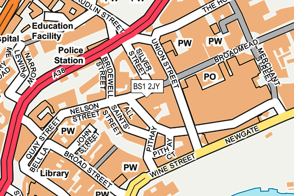 BS1 2JY map - OS OpenMap – Local (Ordnance Survey)
