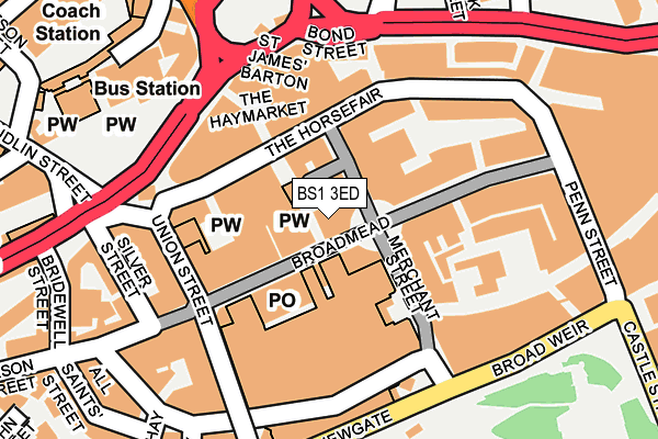 BS1 3ED map - OS OpenMap – Local (Ordnance Survey)
