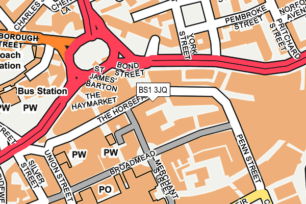 BS1 3JQ map - OS OpenMap – Local (Ordnance Survey)