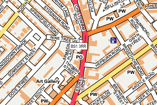 BS1 3RR map - OS OpenMap – Local (Ordnance Survey)