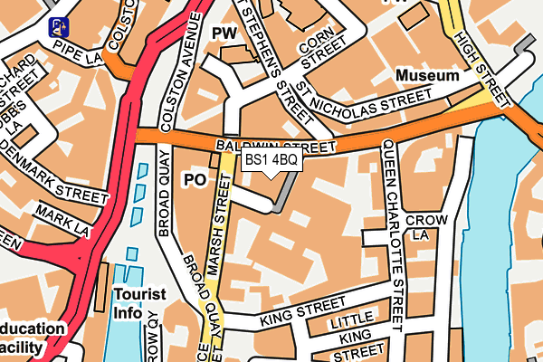 BS1 4BQ map - OS OpenMap – Local (Ordnance Survey)