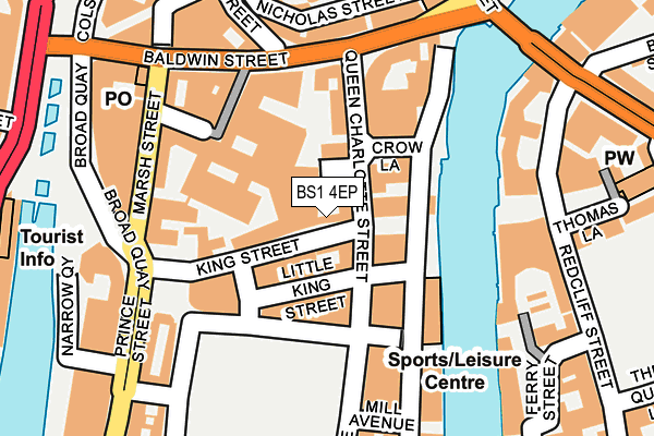 BS1 4EP map - OS OpenMap – Local (Ordnance Survey)
