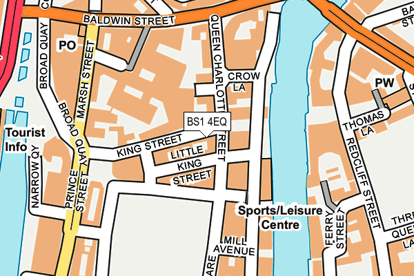 BS1 4EQ map - OS OpenMap – Local (Ordnance Survey)