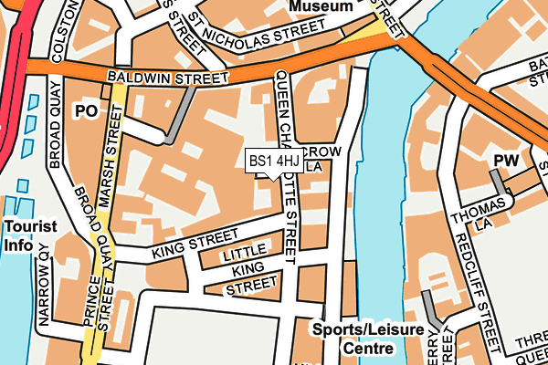BS1 4HJ map - OS OpenMap – Local (Ordnance Survey)