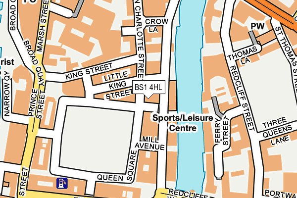 BS1 4HL map - OS OpenMap – Local (Ordnance Survey)