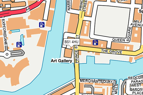 BS1 4HU map - OS OpenMap – Local (Ordnance Survey)