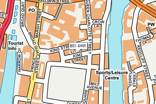 BS1 4HW map - OS OpenMap – Local (Ordnance Survey)