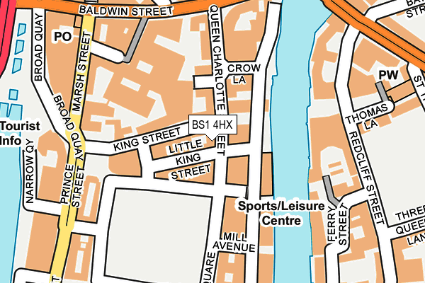 BS1 4HX map - OS OpenMap – Local (Ordnance Survey)