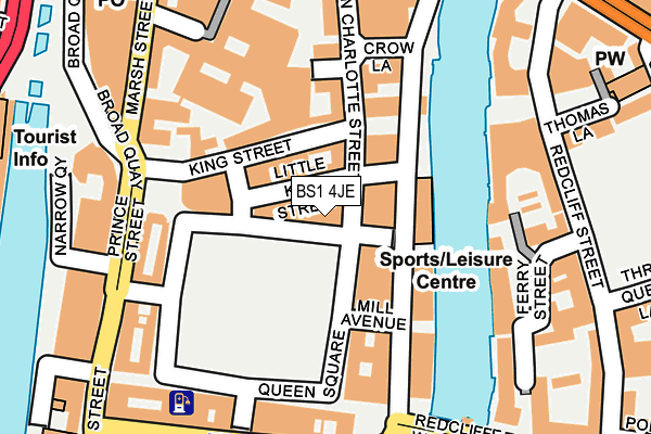 BS1 4JE map - OS OpenMap – Local (Ordnance Survey)