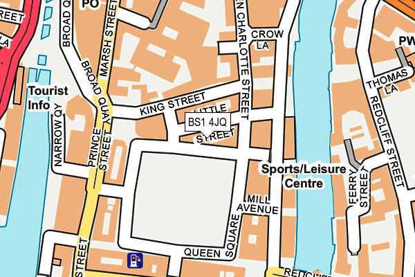BS1 4JQ map - OS OpenMap – Local (Ordnance Survey)
