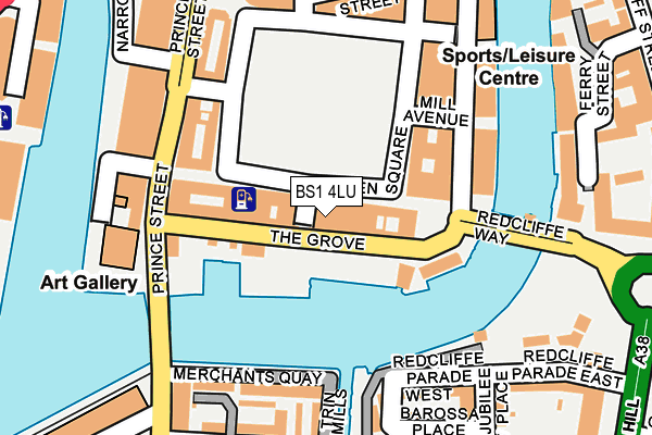 BS1 4LU map - OS OpenMap – Local (Ordnance Survey)
