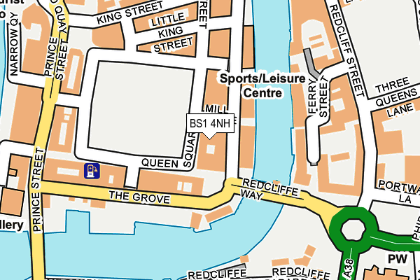 BS1 4NH map - OS OpenMap – Local (Ordnance Survey)